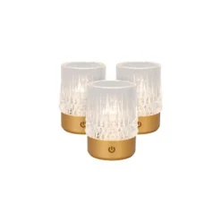 Lucide LILI Tafellamp-Mat Go.-Ø8-LED Dimb.-3W-2700K/3000K