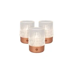 Lucide LILI Tafellamp-Mat Go.-Ø8-LED Dimb.-3W-2700K/3000K