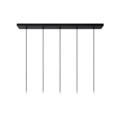 Lucide Lionel - Hanglamp - 5xE27 - Zwart