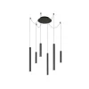 Lucide LORENZ - Hanglamp - LED Dimb. - 6x0,7W 3000K - Zwart Lucide