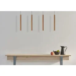 Lucide LORENZ - Hanglamp - LED Dimb. - 4x4W 3000K - Roest bruin Lucide