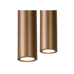Lucide LORENZ - Hanglamp - LED Dimb. - 4x4W 3000K - Roest bruin Lucide
