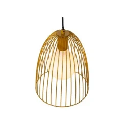 Lucide MACARONS Hanglamp-Okerge.-Ø24,5-1xE27-40W-Metaal