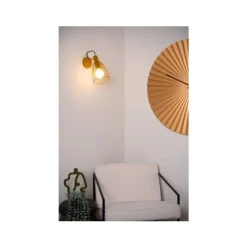 Lucide MACARONS Wandlamp-Okerge.-1xE27-40W-Metaal