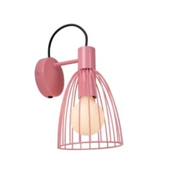 Lucide MACARONS Wandlamp-Roze-1xE27-40W-Metaal