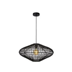 Lucide MAGALI - Hanglamp - Ø 56 cm - 1xE27 - Zwart