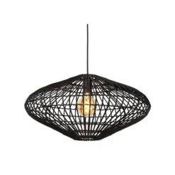 Lucide MAGALI - Hanglamp - Ø 56 cm - 1xE27 - Zwart