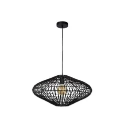 Lucide MAGALI - Hanglamp - Ø 56 cm - 1xE27 - Zwart