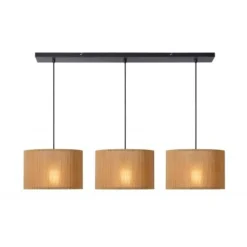 Lucide MAGIUS Hanglamp-Nature.-3xE27-40W-Bamboe