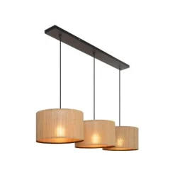 Lucide MAGIUS Hanglamp-Nature.-3xE27-40W-Bamboe