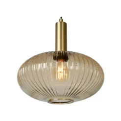 Lucide MALOTO - Hanglamp - Ø 30 cm - 1xE27 - Amber
