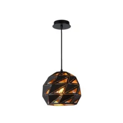 Lucide MALUNGA - Hanglamp - Ø 25 cm - 1xE27 - Zwart Lucide
