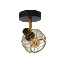 Lucide MAREN - Wandspot - 1xE14 - Mat Goud / Messing