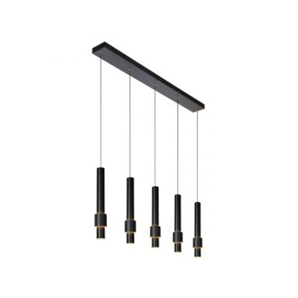 Lucide MARGARY Hanglamp-Zwart-LED Dimb.-4,2W-2700K