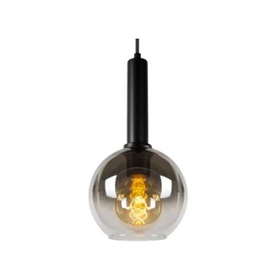 Lucide MARIUS Hanglamp-Zwart-Ø55-5xE27-40W-Glas