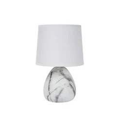 Lucide MARMO - Tafellamp - Ø 16 cm - 1xE14 - Wit