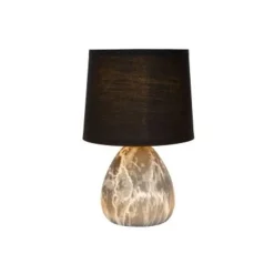Lucide MARMO - Tafellamp - Ø 16 cm - 1xE14 - Zwart
