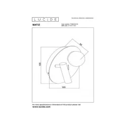 Lucide MATIZ Bedlamp-Zwart-LED-3,7W-3000K