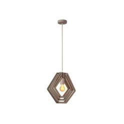 Lucide MAURO Hanglamp Kinder-Taupe-1xE27-40W-MDF
