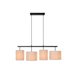 Lucide MAYA Hanglamp-Beige-4xE27-40W-Katoen