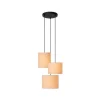 Lucide MAYA Hanglamp-Beige-Ø46-3xE27-40W-Katoen