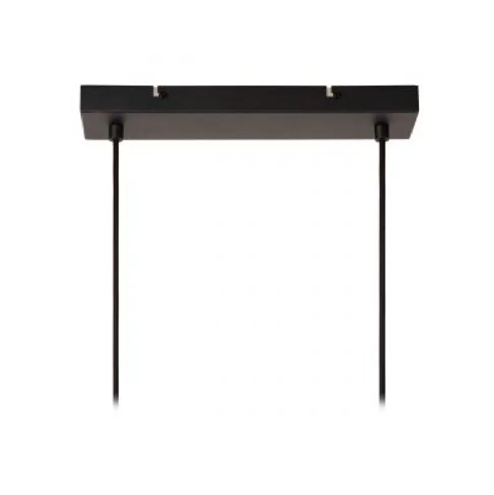 Lucide MAYA Hanglamp-Zwart-4xE27-40W-Katoen