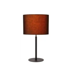 Lucide MAYA Tafellamp-Zwart-Ø26-1xE27-40W-Katoen