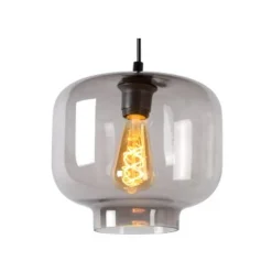 Lucide MEDINE - Hanglamp - Ø 25 cm - 1xE27 - Fumé Lucide