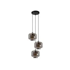 Lucide MEDINE Hanglamp-Fumé-Ø46-3xE27-40W-Glas