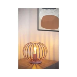 Lucide MERLINA - Tafellamp Kinderkamer - Ø 25,5 cm - 1xE27 - Roze