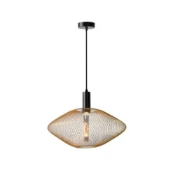 Lucide MESH - Hanglamp - Ø 45 cm - 1xE27 - Mat Goud / Messing