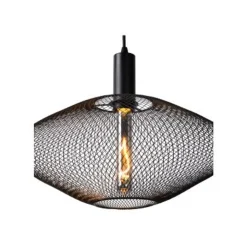 Lucide MESH - Hanglamp - Ø 45 cm - 1xE27 - Zwart