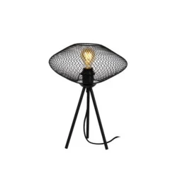 Lucide MESH - Tafellamp - Ø 30 cm - 1xE27 - Zwart