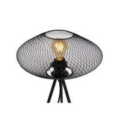 Lucide MESH - Tafellamp - Ø 30 cm - 1xE27 - Zwart