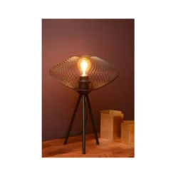 Lucide MESH - Tafellamp - Ø 30 cm - 1xE27 - Zwart