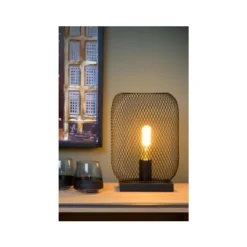 Lucide MESH - Tafellamp - 1xE27 - Zwart
