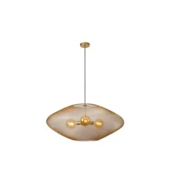 Lucide MESH Hanglamp-Mat Go.-Ø88-3xE27-40W-Metaal