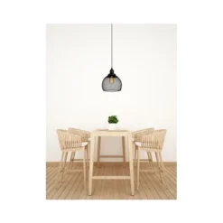 Lucide MESH Pendel E27 Ø22cm H 20cm Zwart