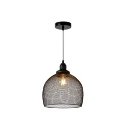 Lucide MESH Pendel E27 Ø28cm H 32cm Zwart