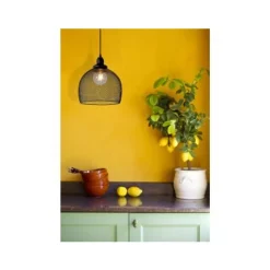 Lucide MESH Pendel E27 Ø28cm H 32cm Zwart