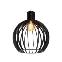 Lucide MIKAELA - Hanglamp - Ø 35 cm - 2xE27 - Zwart