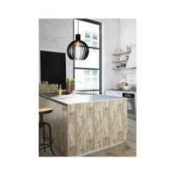 Lucide MIKAELA - Hanglamp - Ø 35 cm - 1xE27 - Zwart