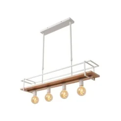 Lucide MILONGA Hanglamp-Wit-4xE27-40W-Metaal