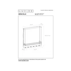 Lucide MIRAVELLE - Hanglamp - 6xGU10 - Wit