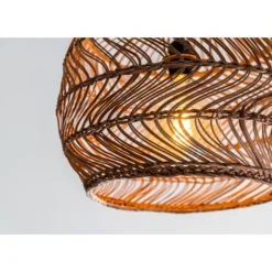 Lucide MOLOKO - Hanglamp - Ø 40 cm - 1xE27 - Okergeel