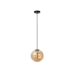 Lucide MONSARAZ Hanglamp-Amber-Ø25-1xE27-40W-Glas