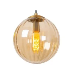 Lucide MONSARAZ Hanglamp-Groen-Ø35-3xE27-40W-Glas
