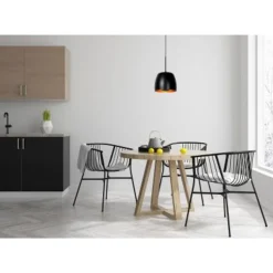 Lucide NOLAN - Hanglamp - Ø 24 cm - 1xE27 - Zwart