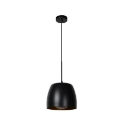 Lucide NOLAN - Hanglamp - Ø 24 cm - 1xE27 - Zwart
