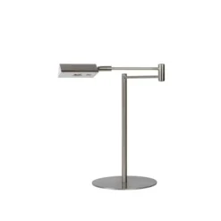 Lucide NUVOLA - Bureaulamp - Ø 20 cm - LED Dimb. - 1x9W 3000K - Mat chroom Lucide